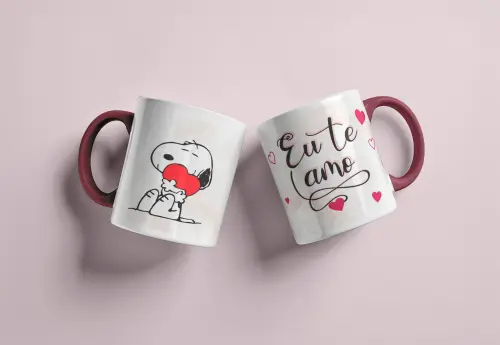 Arquivo Digital Caneca Eu Te Amo Snoopy
