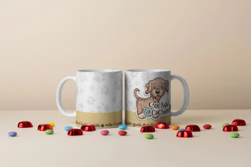 Arquivo Digital Arte para Caneca Mãe de Pet