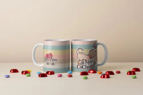 Arquivo Digital Arte para Caneca Mãe de Pet