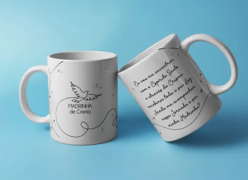 Arquivo Digital Arte para Caneca Dinda (madrinha)