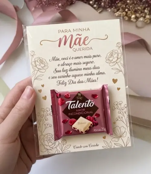 Arquivo Digital Card Talento Dia das Mães (texto Editável)