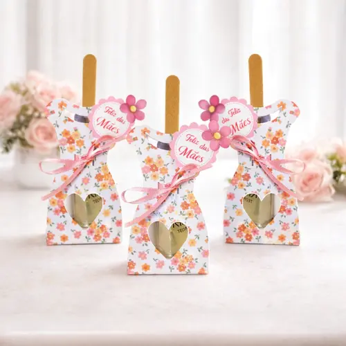 Arquivo Digital. Porta Esmalte e Lixa Vestido Dia das Mães