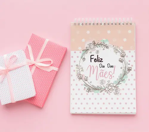 Kit arquivo digital Capa Bloco de Notas Dia das Mães (6 Artes)