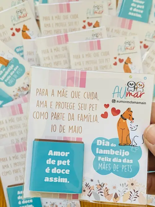 Arquivo Digital Card La creme mães de Pet