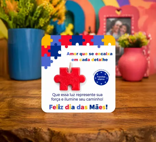 Arquivo Digital Card Porta Vela Mãe Atípica