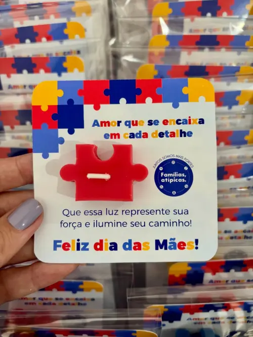 Arquivo Digital Card Porta Vela Mãe Atípica