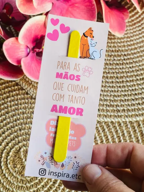 Arquivo Digital Card Mine Lixa Mãe de Pet
