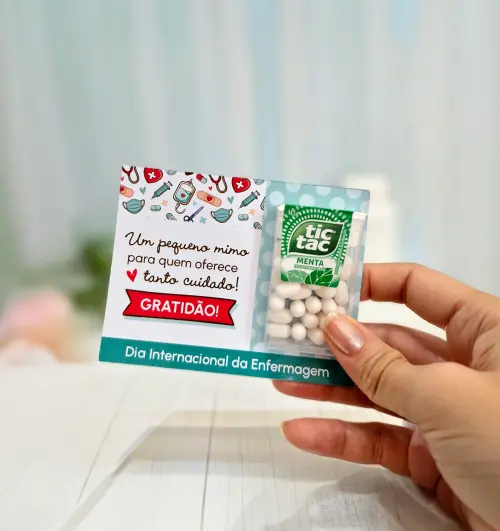Arquivo Digital Card porta Tic-Tac dia da enfermagem