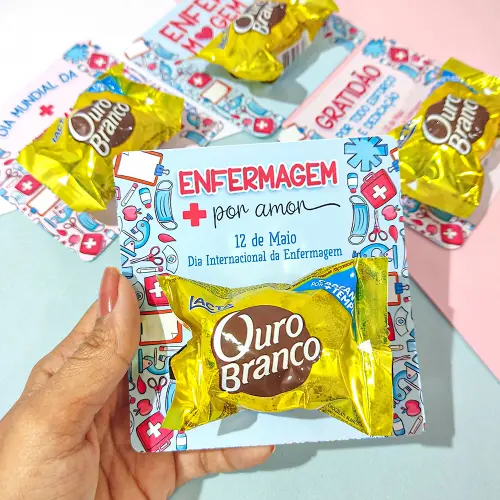 Arquivo Digital Card porta bombom dia da enfermagem