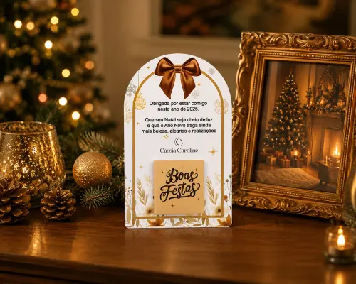 Arquivo Digital Card Marron Porta La Creme Natal