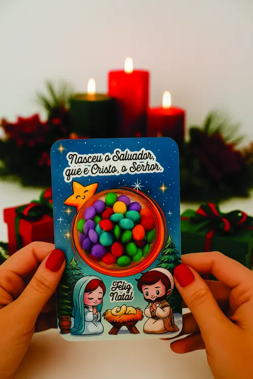 Arquivo Dig Card Porta Blister e Envelope Kit Kat Cristão