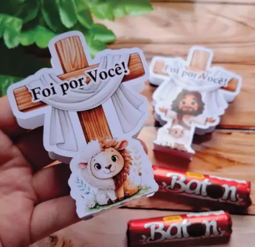 Arquivo Digital Porta Bis ou Batom Cruz Páscoa Cristã