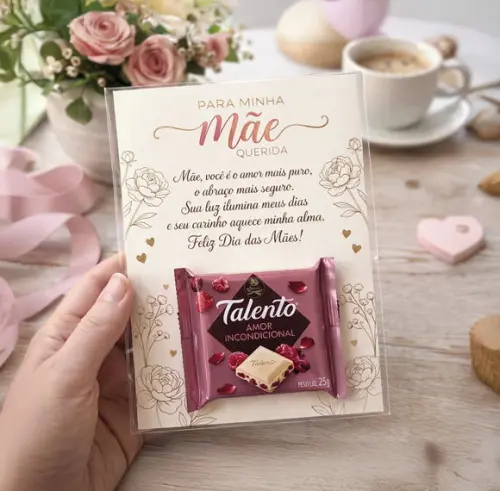 Arquivo Digital Card Talento Dia das Mães (texto Editável)