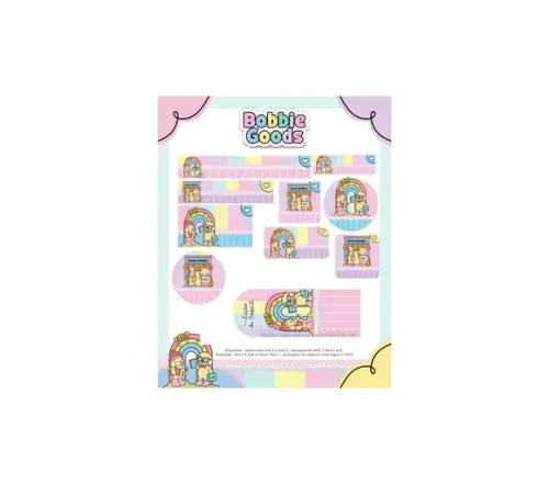Arquivo Digital Etiquetas Escolares Bobbie Goods