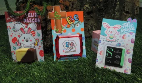 Arquivo Digital 3 Cartões Porta Chocolates Páscoa
