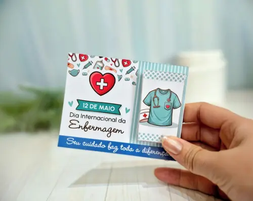 Arquivo Digital Card Porta Tic Tac Dia da Enfermagem