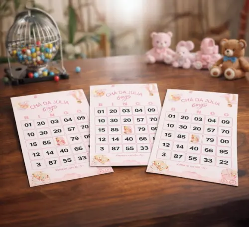 Arquivo Cartelas Bingo Chá de Bebê Personalizado