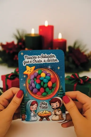 Arquivo Dig Card Porta Blister e Envelope Kit Kat Cristão