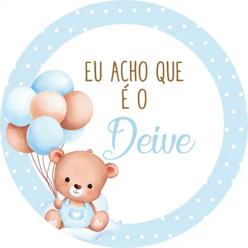 Arquivo Digital Adesivos Chá Revelação. Acho Que É ...