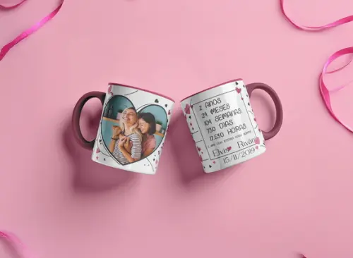 Arquivo Digital Arte para Caneca Coração Apaixonado