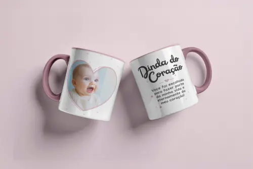 Arquivo Digital Arte para Caneca Dinda (madrinha e Crisma)