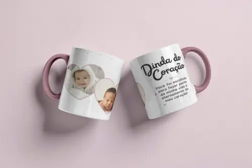 Arquivo Digital Arte para Caneca Dinda (madrinha e Crisma)