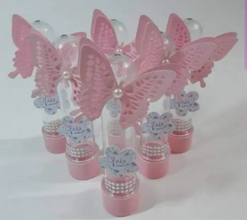 Arquivo Digital Borboleta Dupla Vazada Rosa