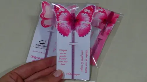 Arquivo Digital Borboleta Porta Escova De Cílios + Cuidados