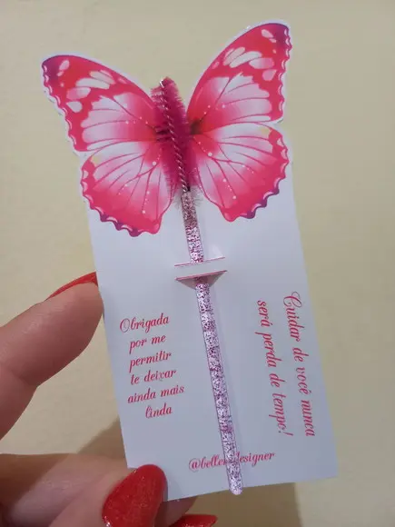 Arquivo Digital Borboleta Porta Escova De Cílios + Cuidados