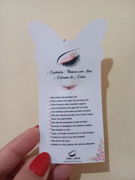 Arquivo Digital Borboleta Porta Escova De Cílios + Cuidados