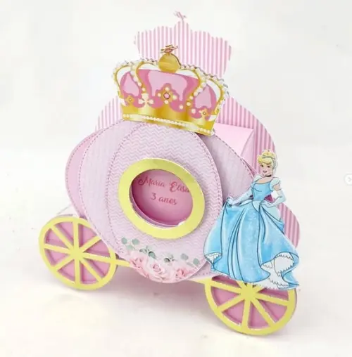 Arquivo Digital Caixinha Carruagem Princesa