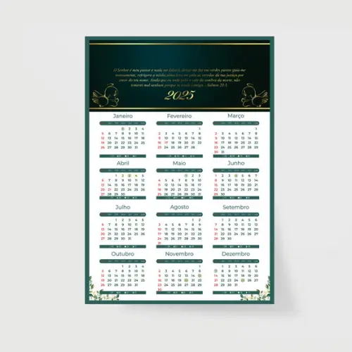 Arquivo Digital Calendário 2025 A4