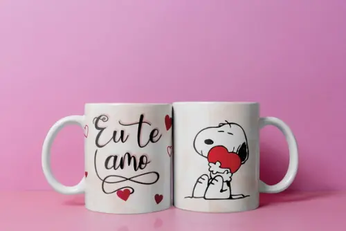 Arquivo Digital Caneca Eu Te Amo Snoopy