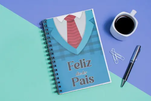 Arquivo Digital Capa Bloquinho para Anotações Dia dos Pais
