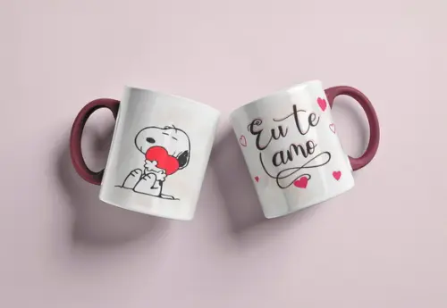 Arquivo Digital Caneca Eu Te Amo Snoopy