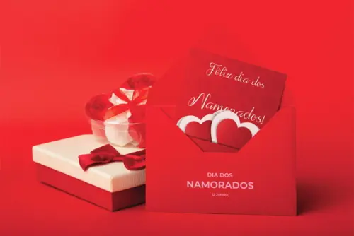 Kit Arquivo Digital Cartão Dia dos Namorados