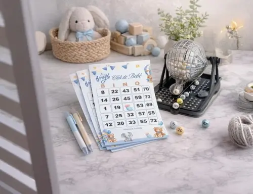 Arquivo Digital Cartelas Bingo Chá de Bebê Menino