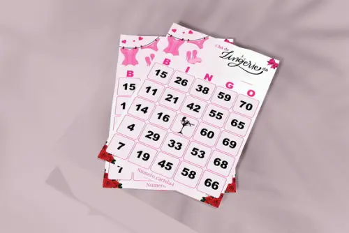 Arquivo Digital Cartelas de Bingo Chá de Langerie