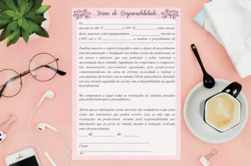 Arquivo Digital Ficha de Anamnese Micropigmentação