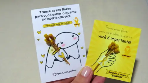 Arquivo Digital Kit Card Setembro Amarelo Porta Sempre Viva