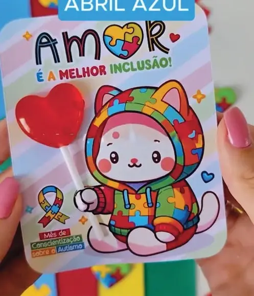 Arquivo Digital Porta Pirulito Conscientização do Autismo
