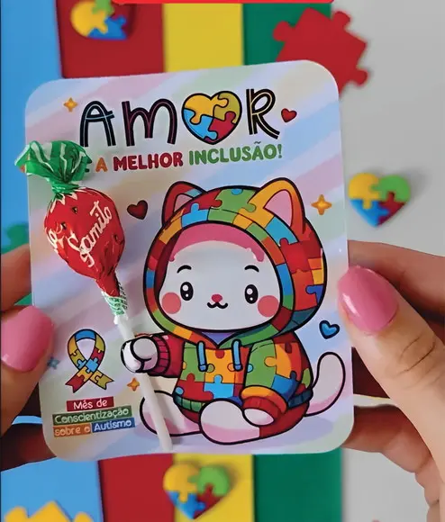 Arquivo Digital Porta Pirulito Conscientização do Autismo