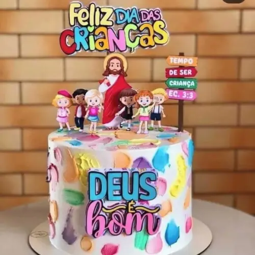 Arquivo Digital Topo de Bolo Dia das Crianças Cristão