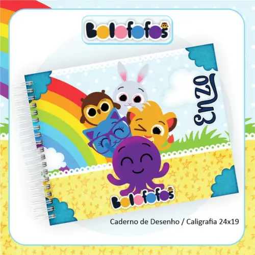 Arquivo Kit Digital Etiquetas Escolares Bolofofos