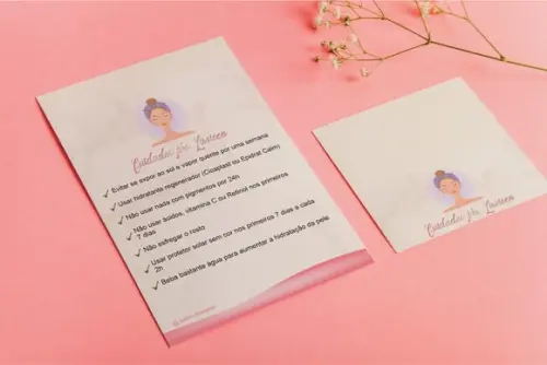 Arte Digital Card Cuidados Após Aplicação do Laser Lavieen
