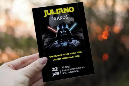 Convite Digital Star Wars (editado com Seus Dados)