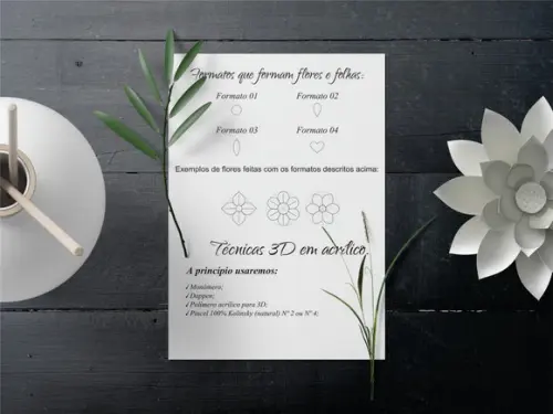 Folhas De Treino Para Decoração 3d Acrílico Pdf