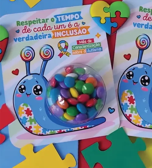 Kit Digital Card Caracol Concientização do Autismo