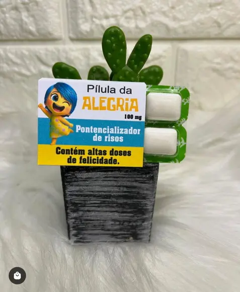 Kit Digital Porta Chiclets Emoções. (divertida-mente)