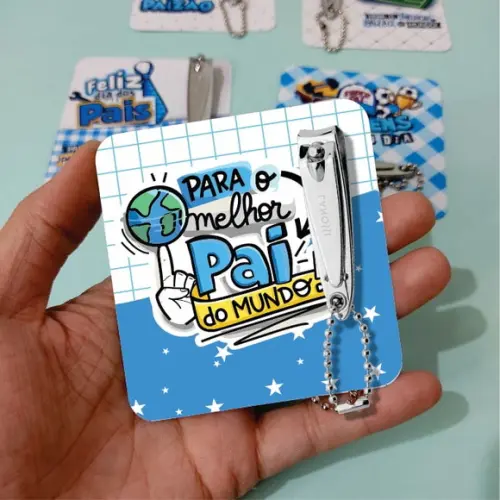 Kit Porta Cortador de Unhas Dia dos Pais 12 Modelos